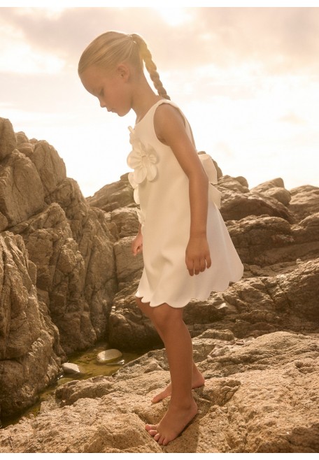 VESTIDO FLORES 3D